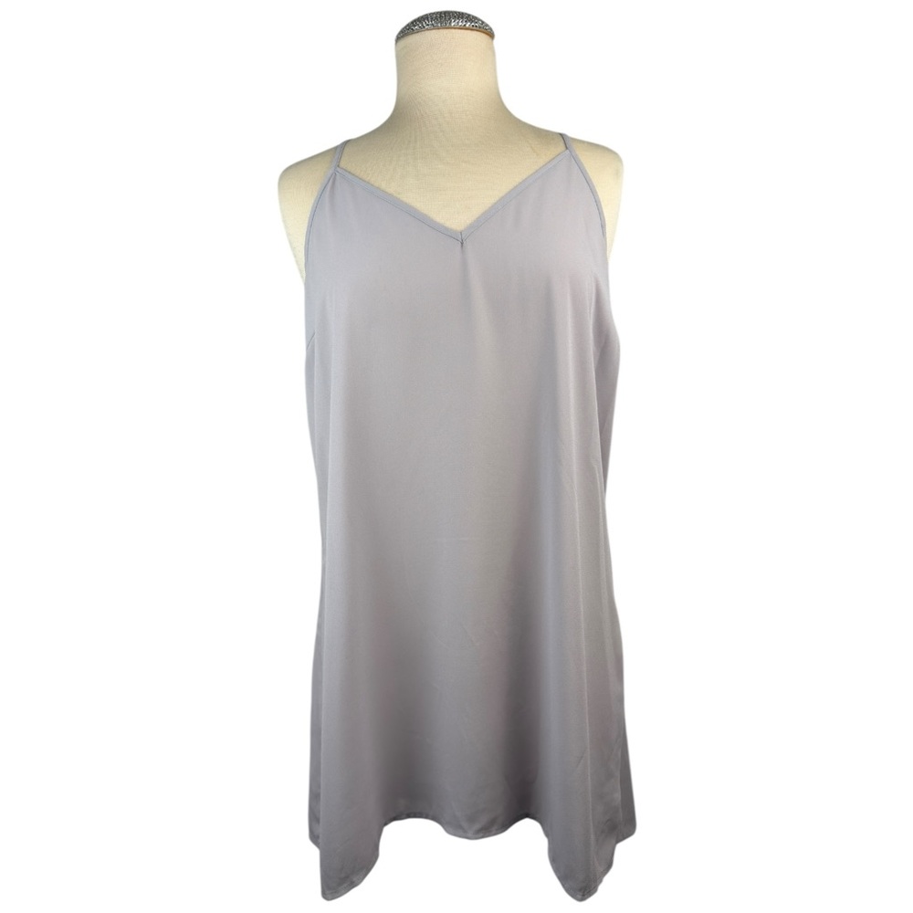 Generation Love Gray Viscose Sleeveless Slip Dress Blouse XL